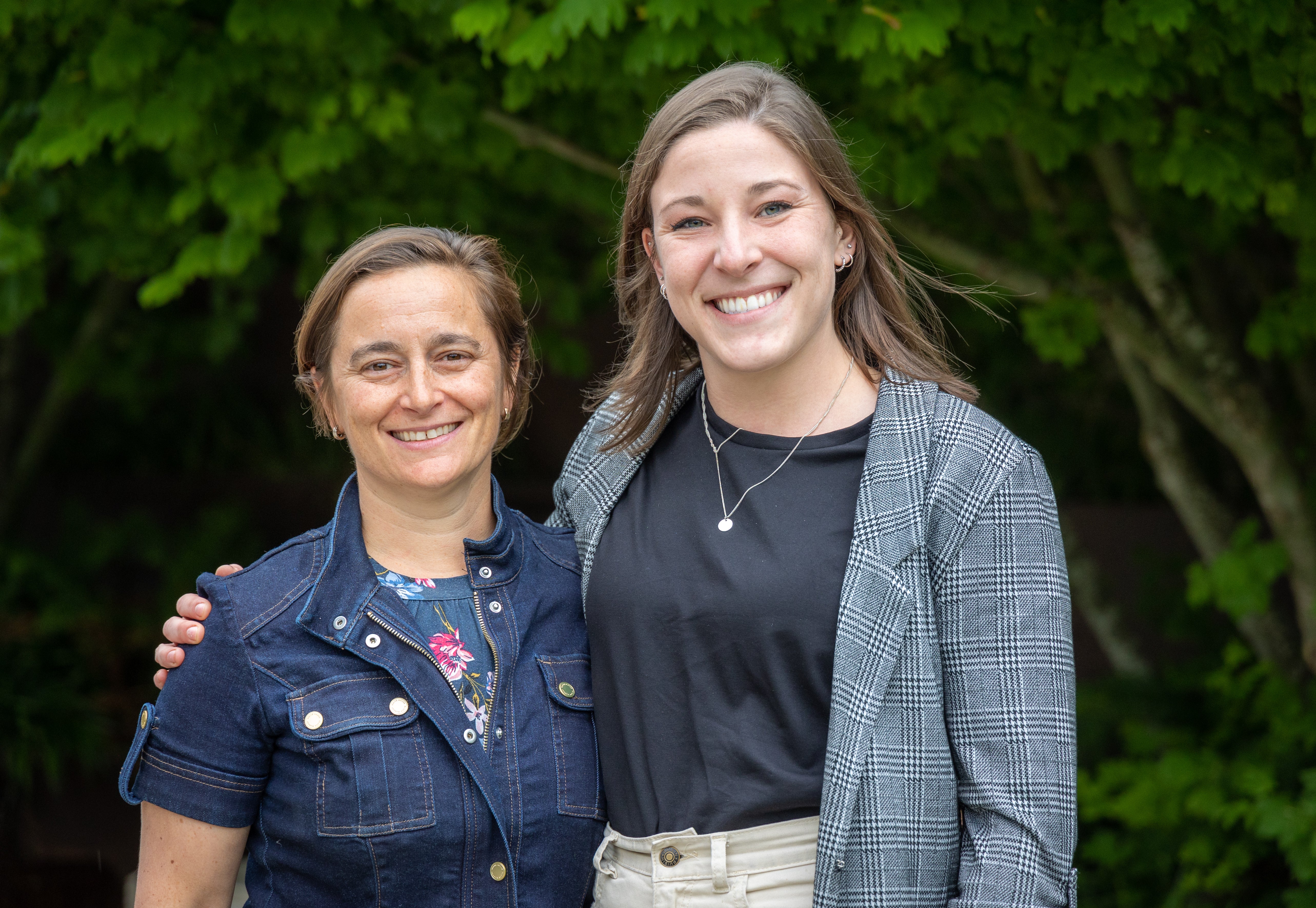 Photo of Shula Jaron, WIN mentor, and Grace Kuhl, WIN participant