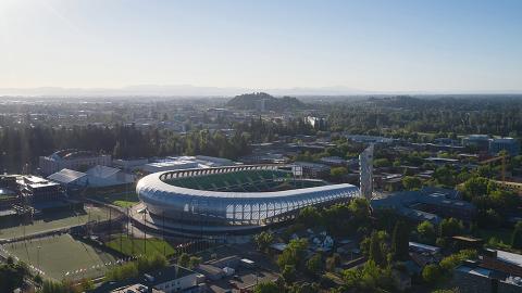 Aerial View of Hayward Field