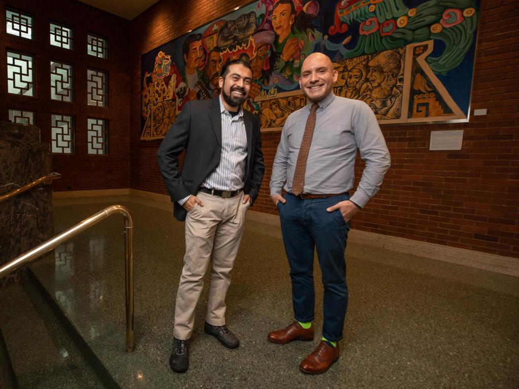 Professors José Meléndez and John Arroyo from the School of Planning, Public Policy and Management