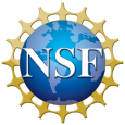 NSF Logo: Blue globe with letters NSF in center