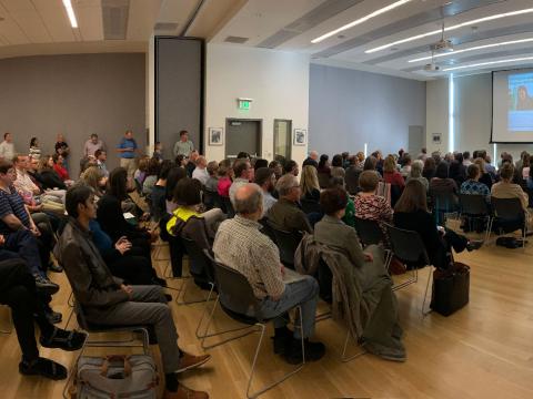 David Conover delivers his 2018 State of Research Talk on Oct. 15, 2018 in the EMU