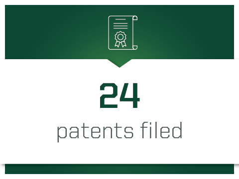 Twenty four patents filed